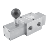 SS1232C1114# - Pneumatic valve with self-locking manual reset